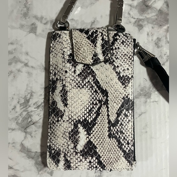Aimee Kestenberg | Leather Phone Carrier | Python Crossbody - Picture 3 of 7